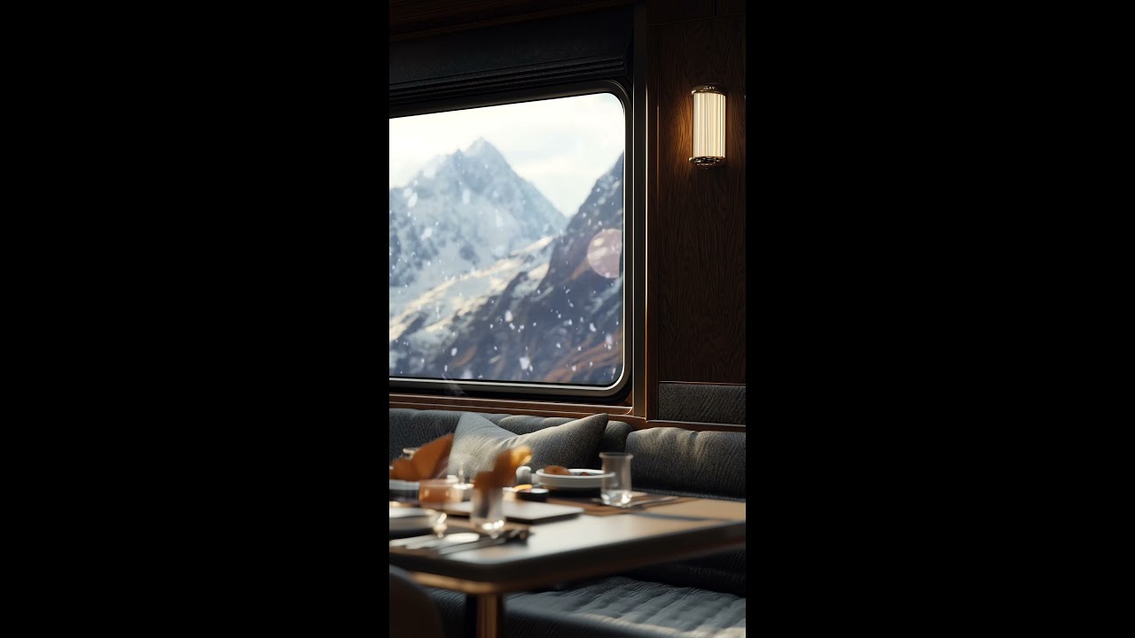 Snow Country Express: Journey Through Winter's Wonderland #train #wintertravel #winterromance