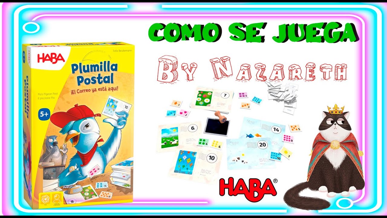💌PLUMILLA POSTAL 💌📦¿Cómo se juega? HABA ¡Vamos a practicar las mates de forma divertida!