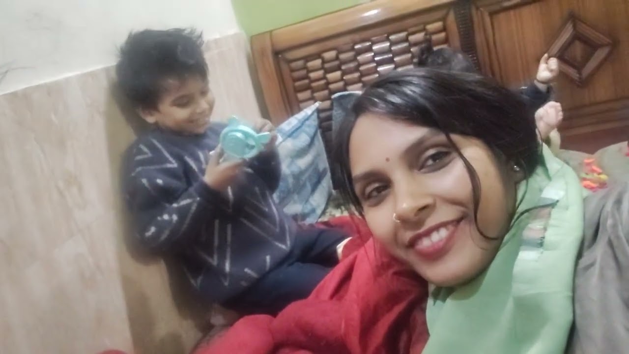 मेरा बेटा आगया स्कूल से 🏫🏫
