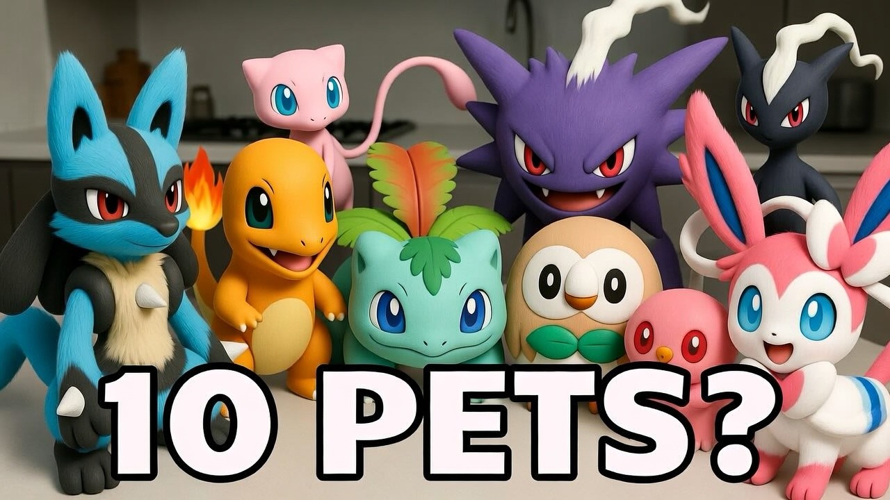 I Simulated 10 Pokémon Pet in Real Life | ...Lucario betrayed Darkrai