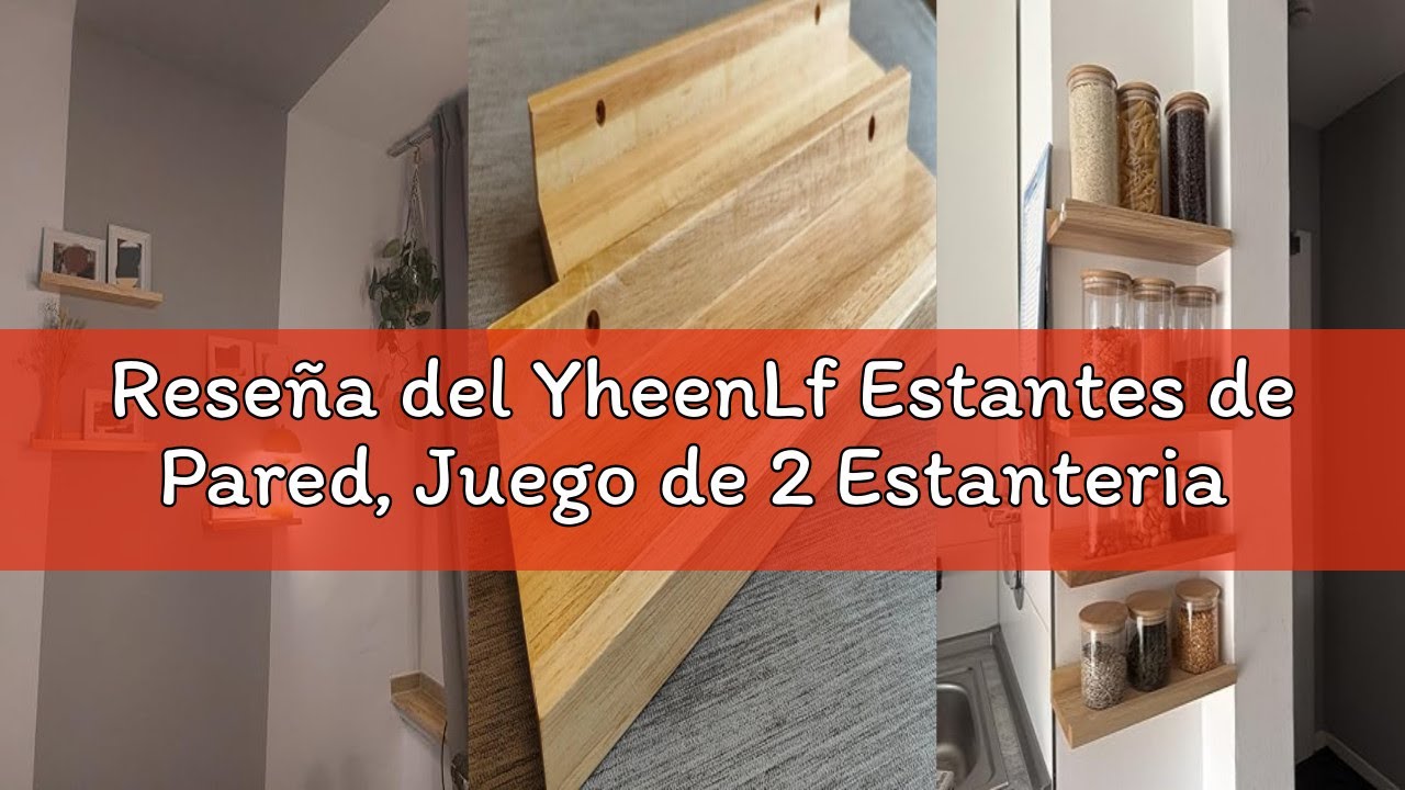 Reseña del YheenLf Estantes de Pared, Juego de 2 Estanteria Flotantes, 40 x 12 cm Estantería Colgant