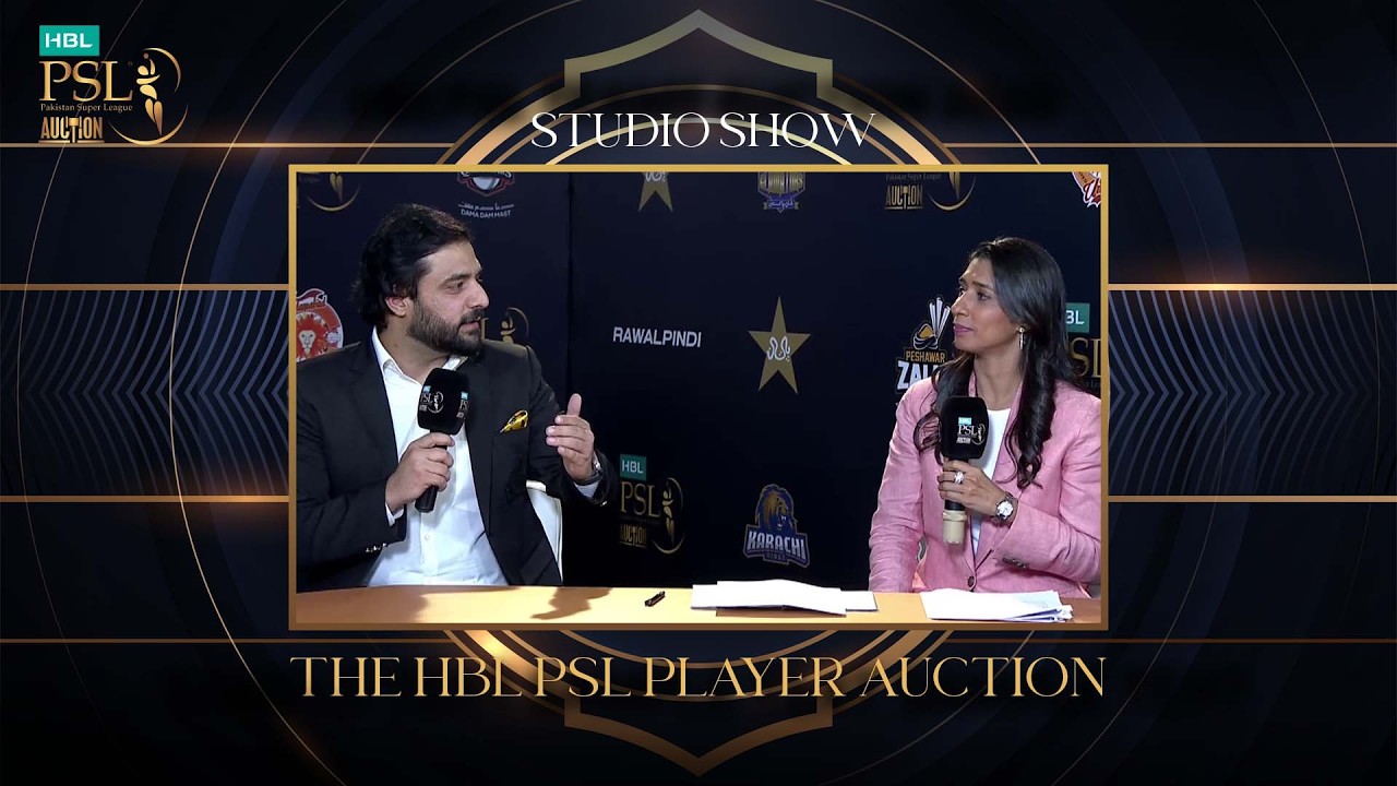 The final HBL PSL Studio Show after a historic first-ever Player Auction 🎥 MX1U