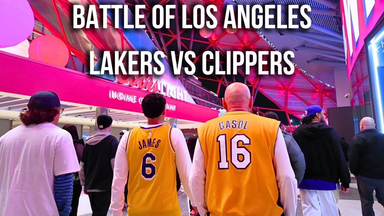 Lakers vs Clippers 🇺🇸🔥 LA Went CRAZY on Game Night | 4K Walk