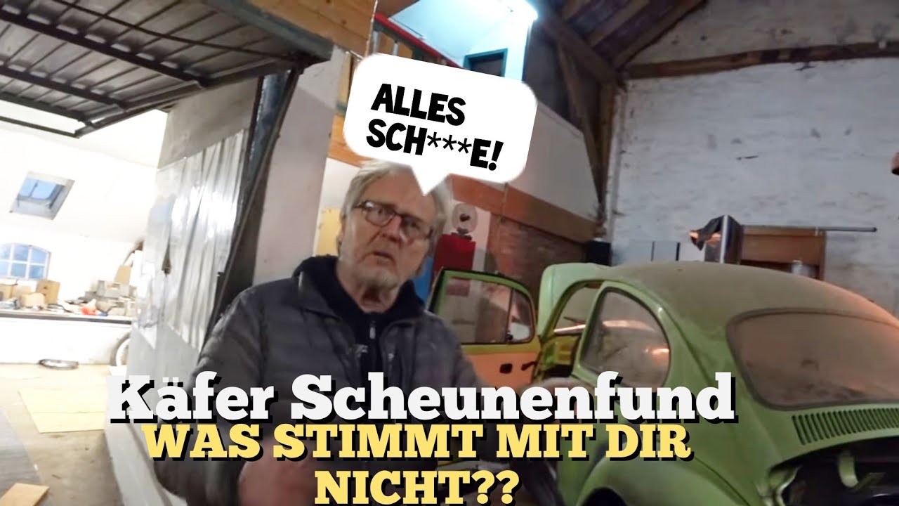 Kurz vor der Probefahrt! Ich muss jetzt helfen... Vaddern am verzweifeln, Käfer Scheunenfund Projekt