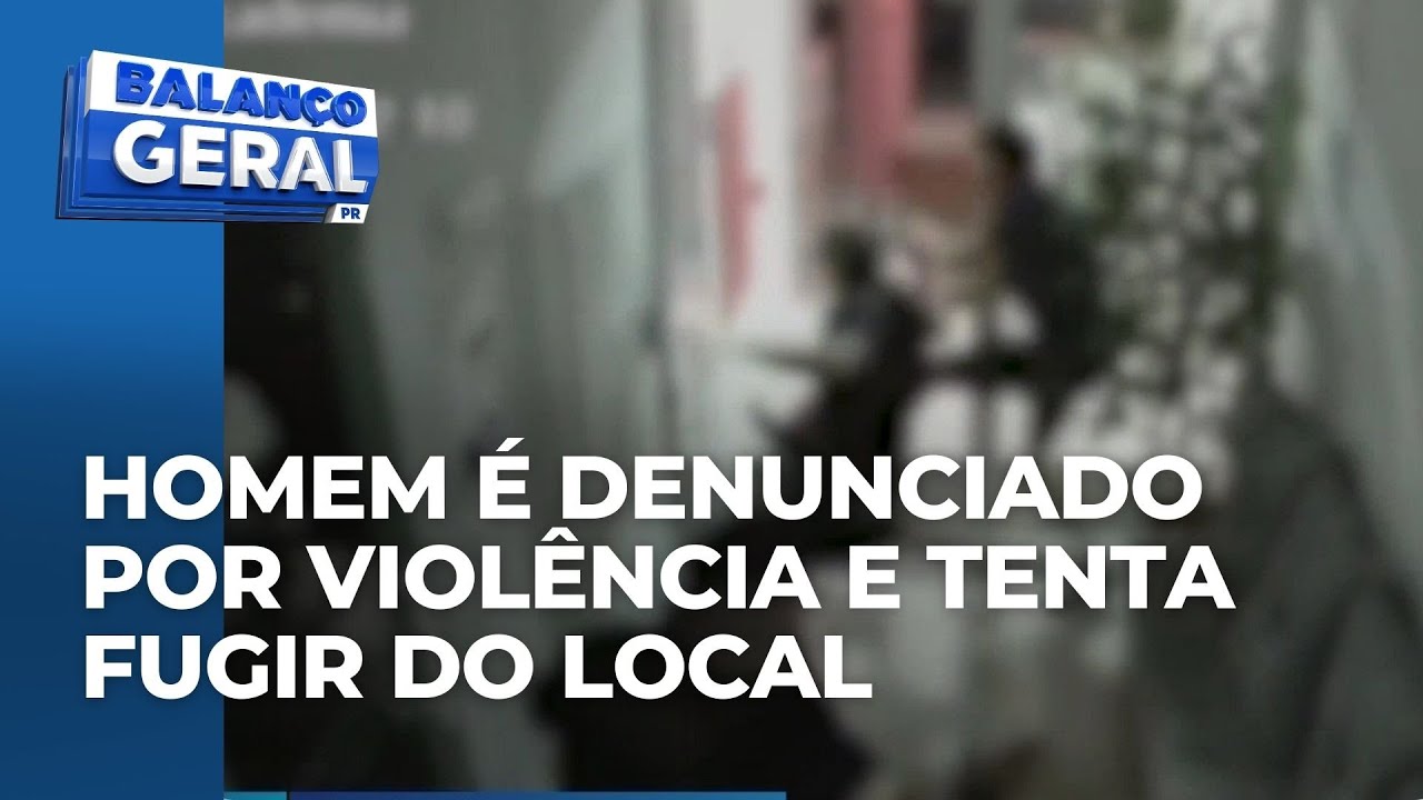 Homem tenta fugir do local do crime ap&oacute;s ser denunciado por viol&ecirc;ncia dom&eacute;stica, no PR