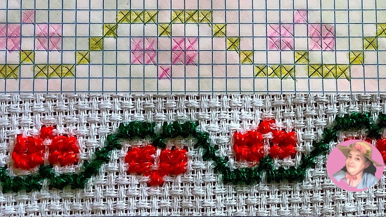 Tutorial para principiantes de guia en punto de cruz #636