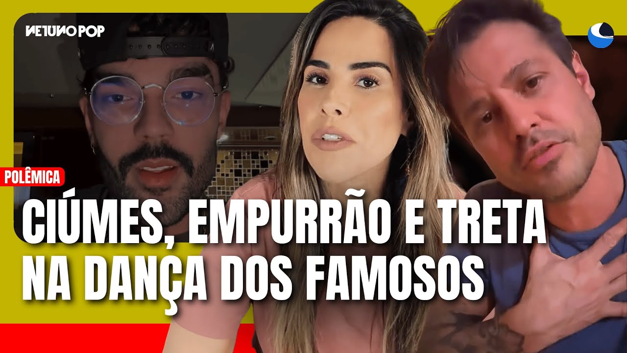 Briga na Dança dos Famosos: Dado Dolabella empurra Luan Pereira por ciúmes de Wanessa Camargo