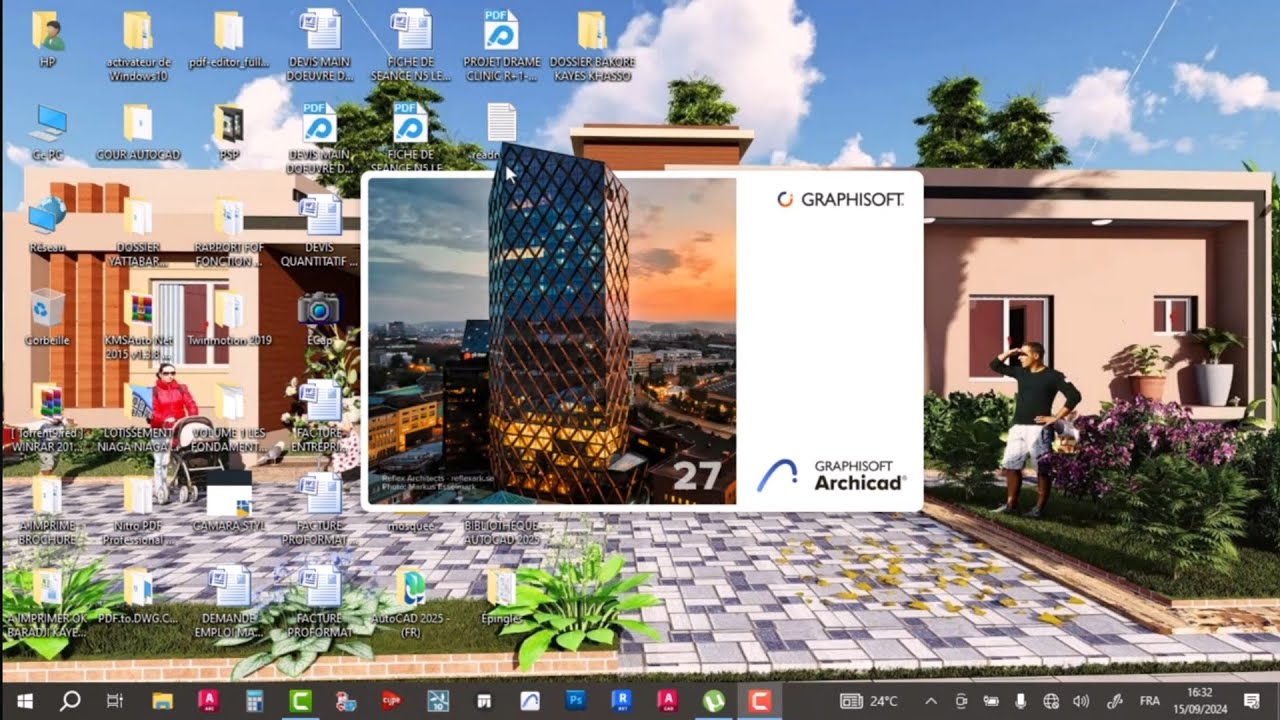 PROJET ARCHICAD 27 POUR AUTORISATION R+2 V0