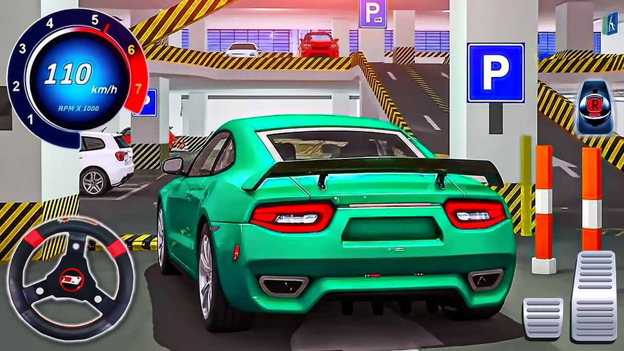Multi-Storey Sports Car Driving - Car Parking Simulator - Android GamePlay