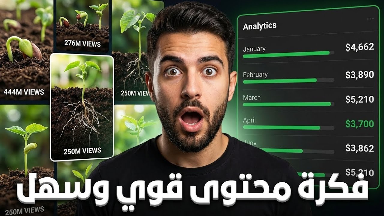 أنشئ هذا المحتوى الذي يحقق ملايين المشاهدات🔥 وآلاف الدولارات💰شهريًا فقط بالهاتف📱