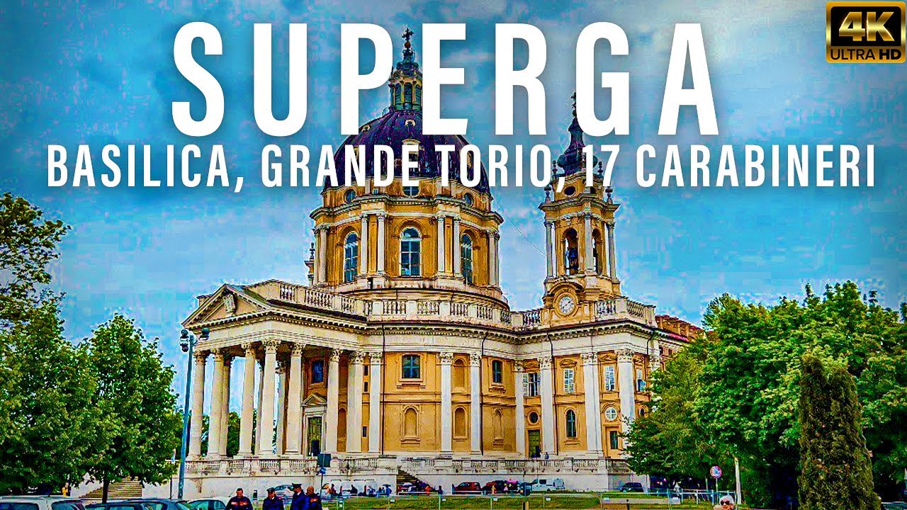 Superga, Italy - Rainy Day - Basilica, Gran Torino Memorial and 17 carabinieri.