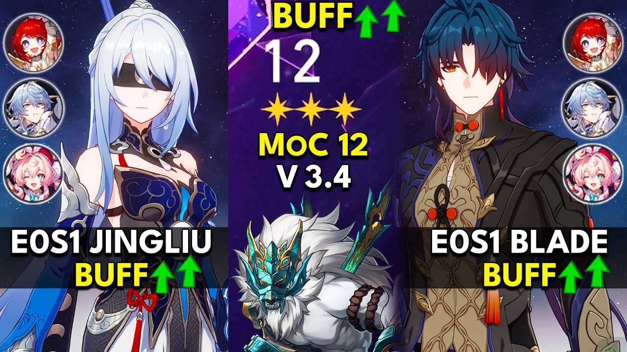 E0S1 Jingliu & Blade Buff | Memory of Chaos Floor 12 3 Stars | Honkai: Star Rail 3.4 Early Access