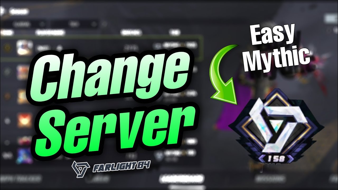 How to Change Server in Farlight 84 | Rank Push Tips to Reach Mythic Fast
