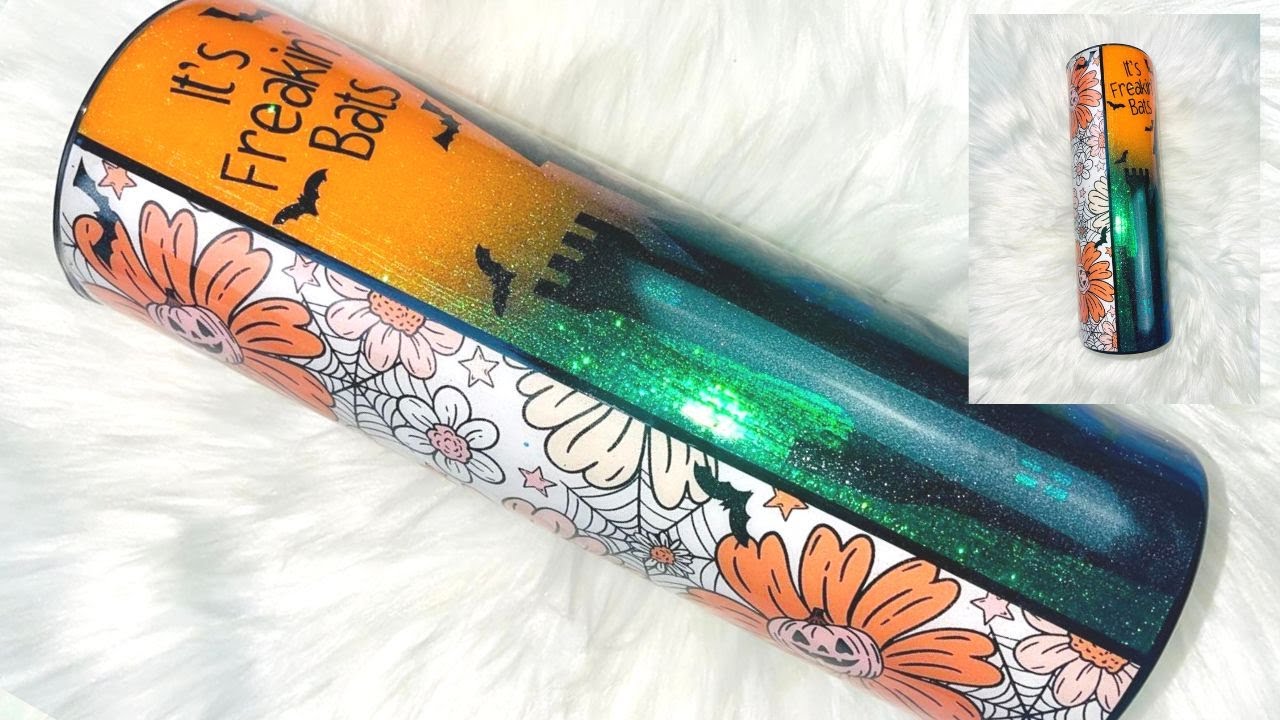 Freakin' Bats Split Tumbler Tutorial