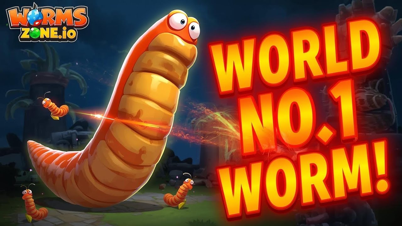 Worms Zone.io Giant Worm Growth | Epic Game Play #gaming #biggestworm #viral