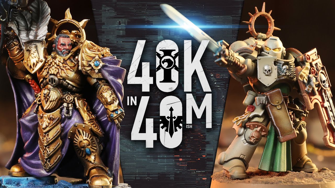 Who is the Better Elite? Adeptus Custodes vs Dark Angels Warhammer 40k in 40m