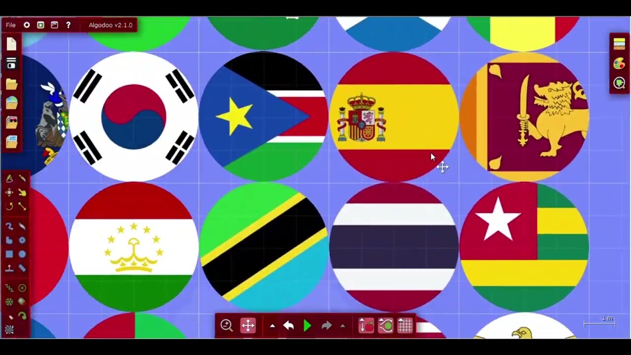 270 Country marbles race to the finish line -who will win?#1-#marblerace ,#algodoo #games #asmr