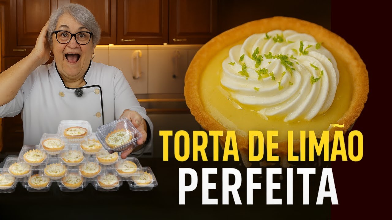 Como fazer TORTINHA DE LIM&Atilde;O Crocante e Cremosa (f&aacute;cil e lucrativa)