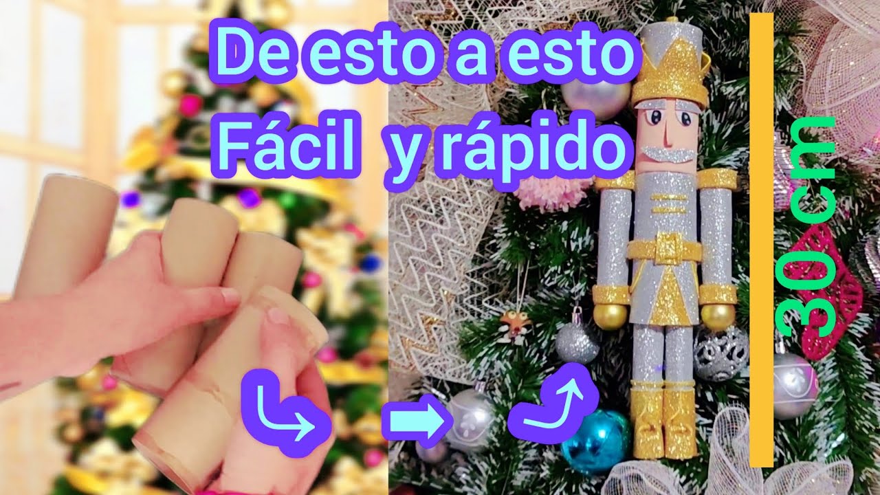 COMO HACER UN CASCANUECES CON TUBOS DE PAPEL  HIGIENICO FACIL Y RAPIDO