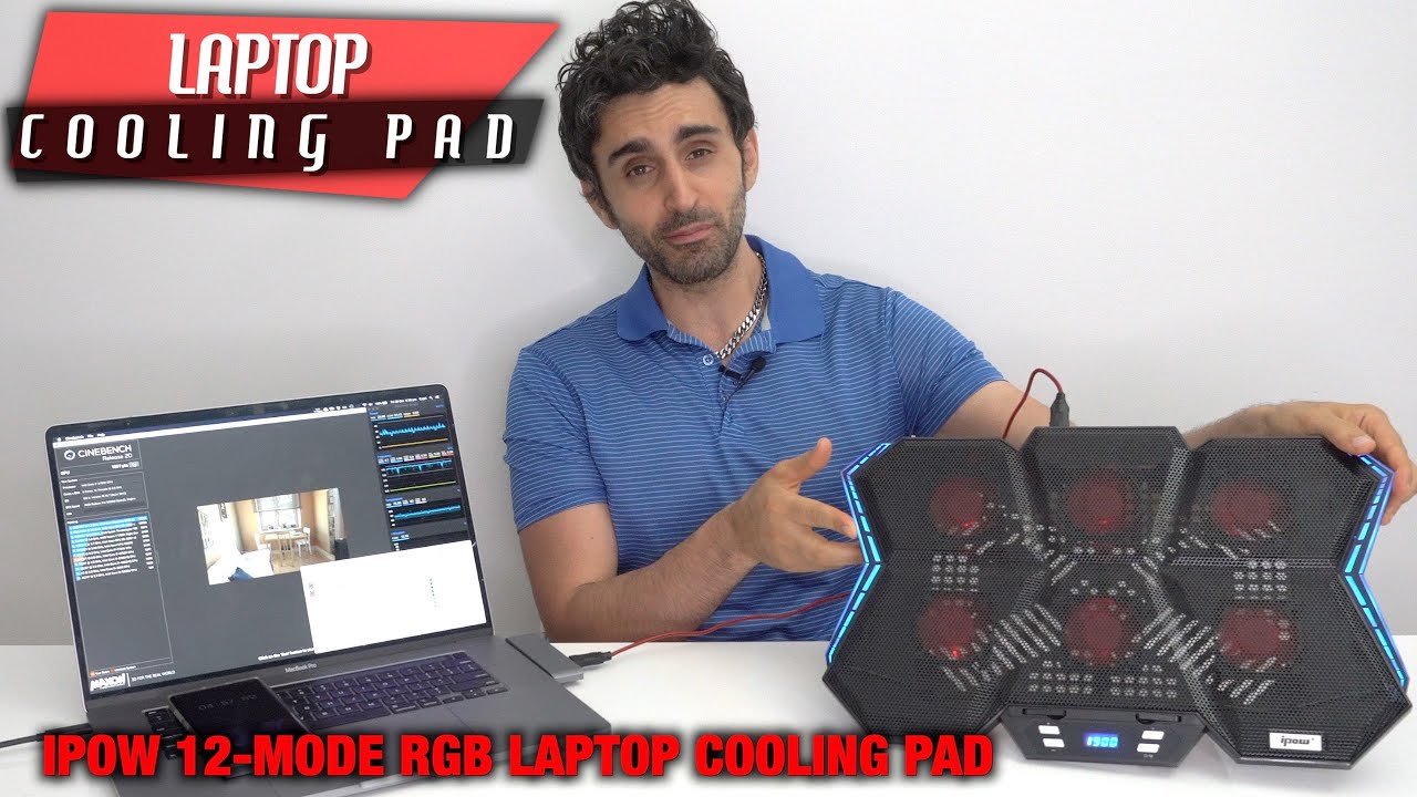 iPOW RGB Whisper Quiet Cooling Pad vs MacBook Pro | Performance REVIEW