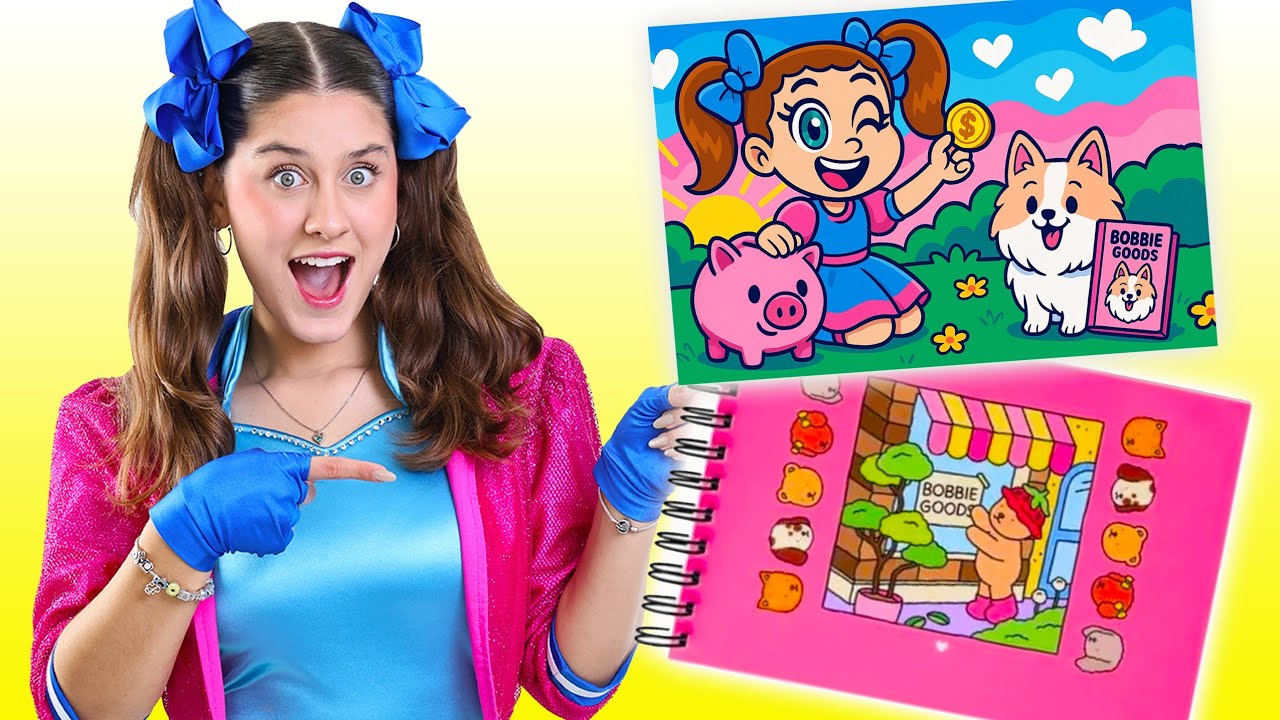 BOBBIE GOODS 🎨 Mileninha Abre uma Lojinha de Brinquedos para Brincar de Pintar! 🛍️🧸