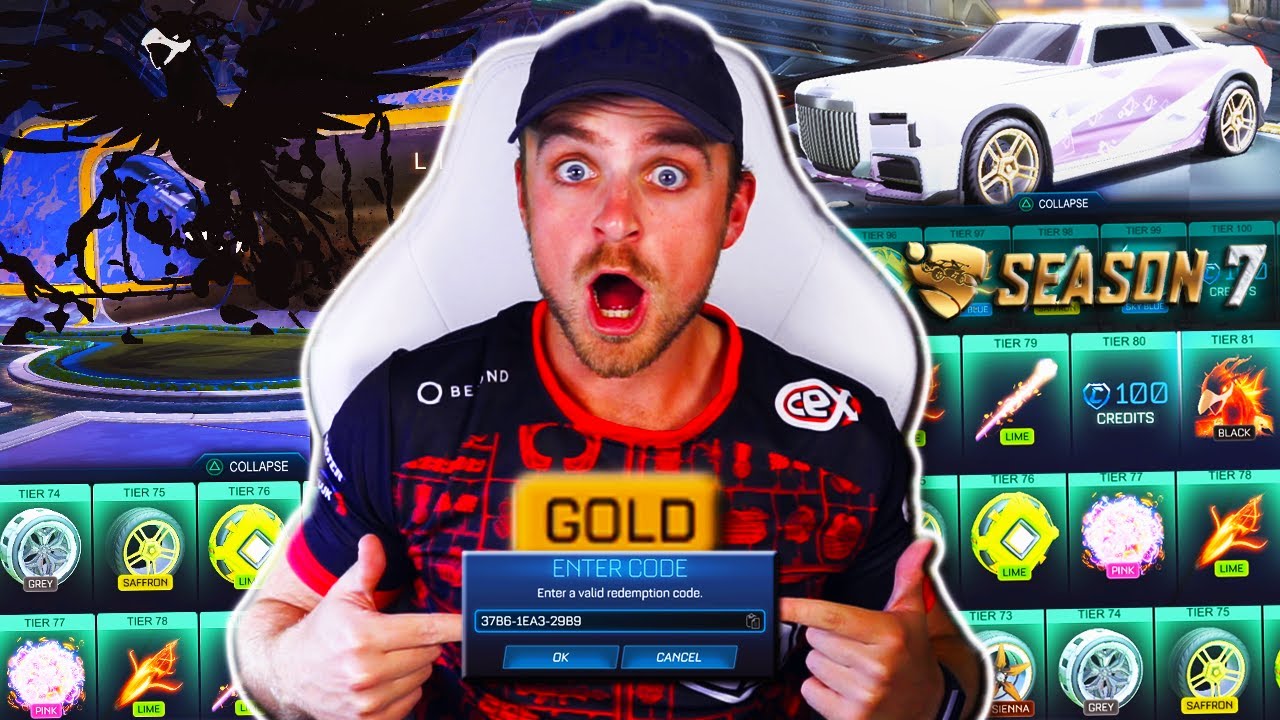I Got 10 *SECRET* Codes & UNLOCKED the ENTIRE NEW ROCKET PASS! | INSANE NEW *GOLD* COLOUR & ITEMS!