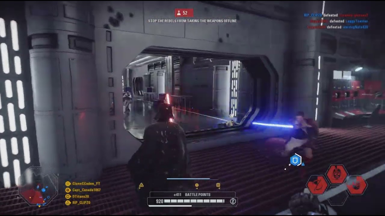 Vader Clears the Death Star of Rebels: Galactic assault Death Star