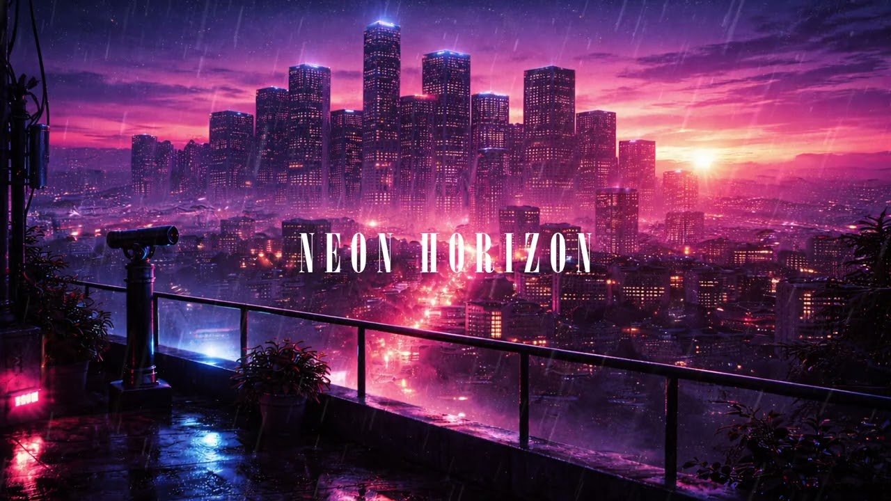 Neon Horizon – Retro Synthwave | Sunrise Night Drive & Focus Music