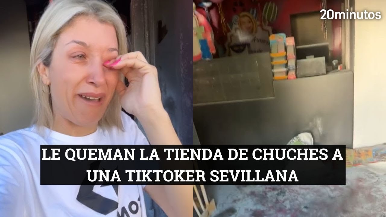 Le queman su nueva tienda a Rocío, la tikoker sevillana que vende chuches