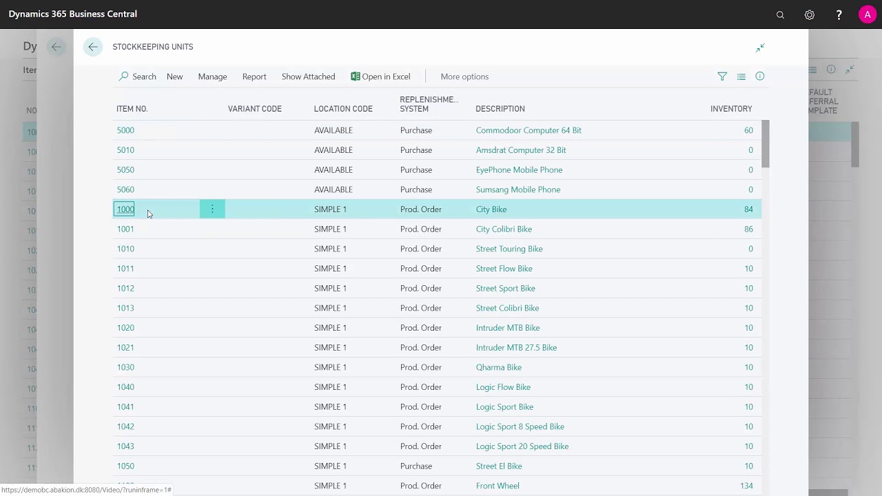 How to select Replenishment System - Microsoft Dynamics 365 Business Central
