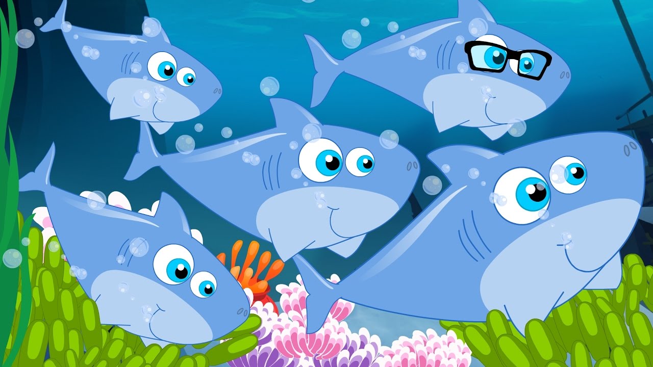 Five Little Sharks | The Shark Song | Flying Shark | Nursery Rhymes Songs | Kids Tv Nursery Rhymes