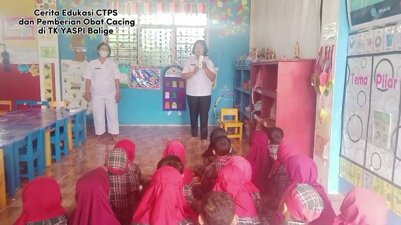 Penyuluhan CTPS dan pemberian obat cacing pada anak TK