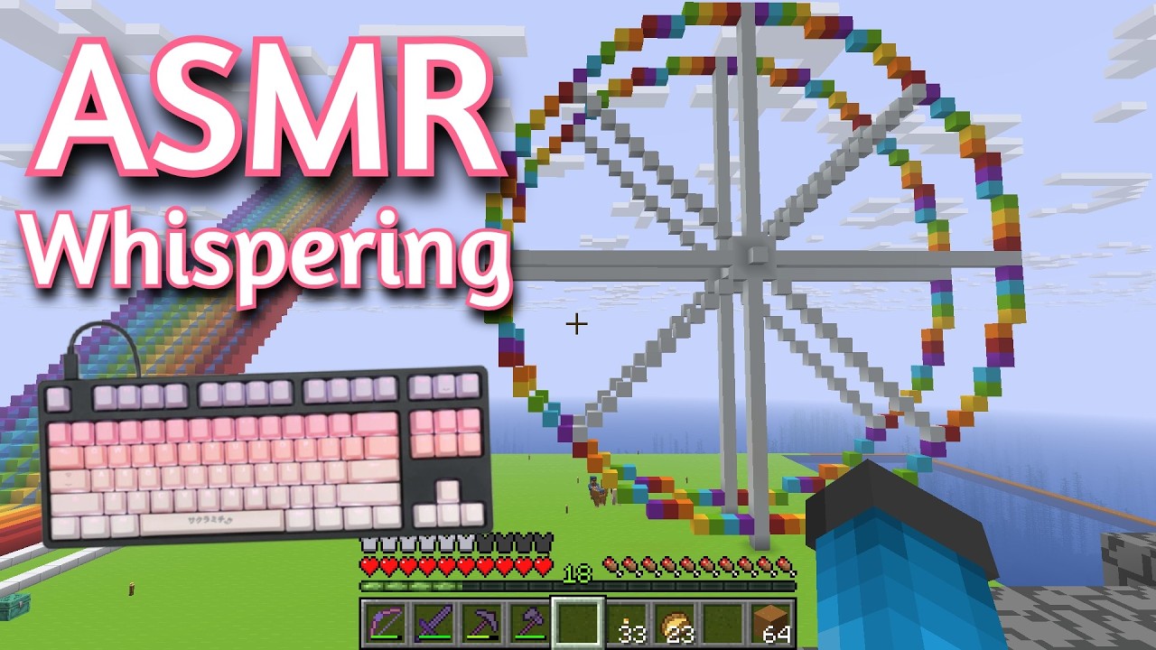 ASMR Gaming | Minecraft Survival Whispering (157) + Keyboard/Mouse Sounds 💤😴