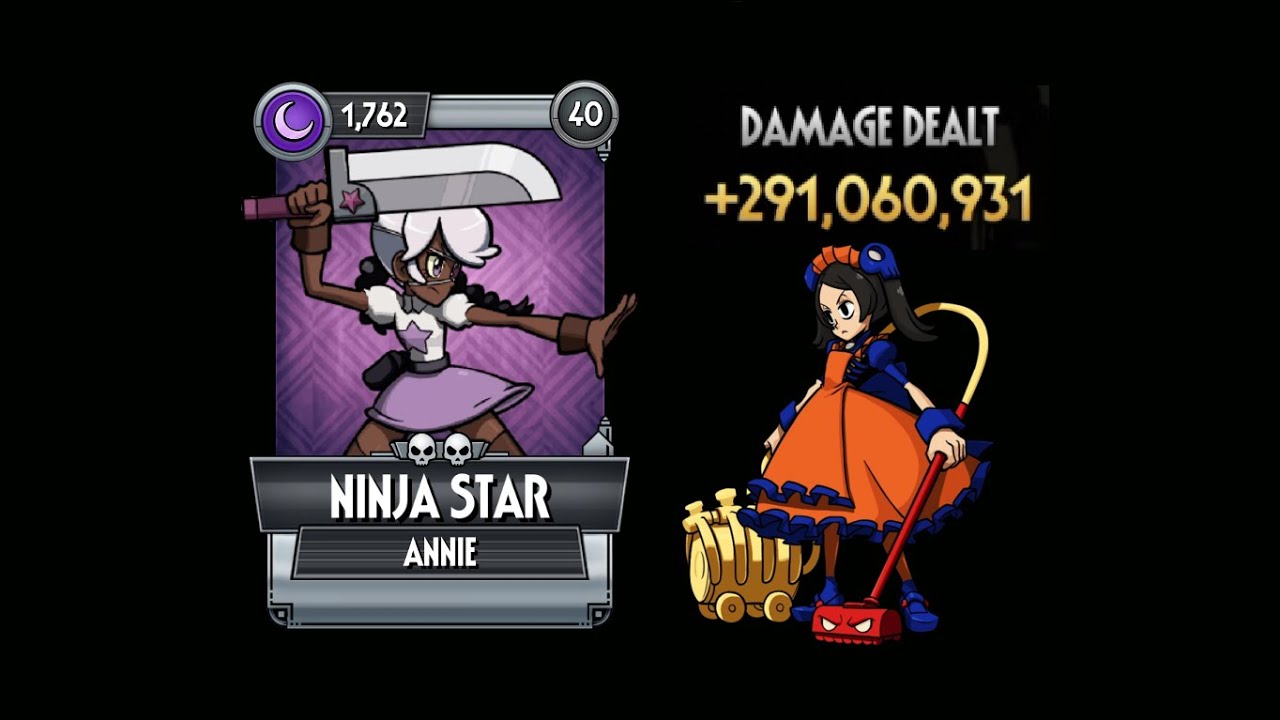 Skullgirls Mobile | Ninja Star almost reaching 300m on Marie Guild Boss
