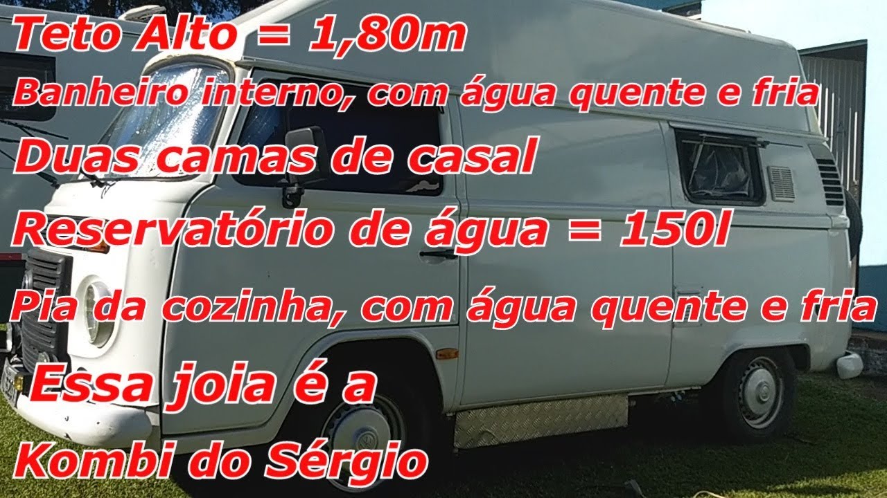 Kombi com Banheiro e duas camas de casal, será que dar tudo isso?
