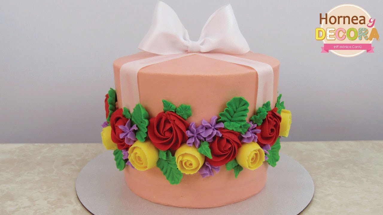 PASTEL CAJA DE FLORES para el DÍA DE LAS MADRES / #101