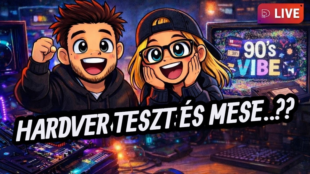 GYEREKKORUNK MESÉI + HARDVER TESZT (Live) #hungary #pc #tech #live #pcbuild #test  #cartoon #foryou
