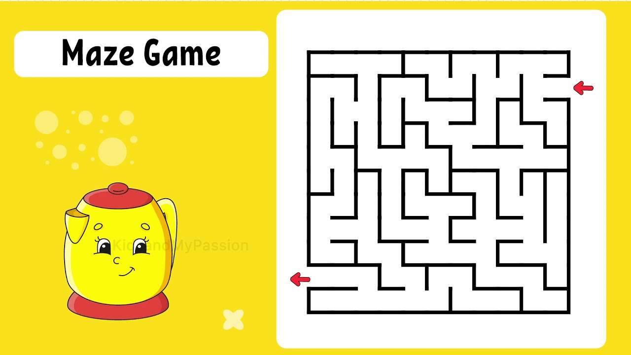 Easy Maze game for Children | Concentration Game
