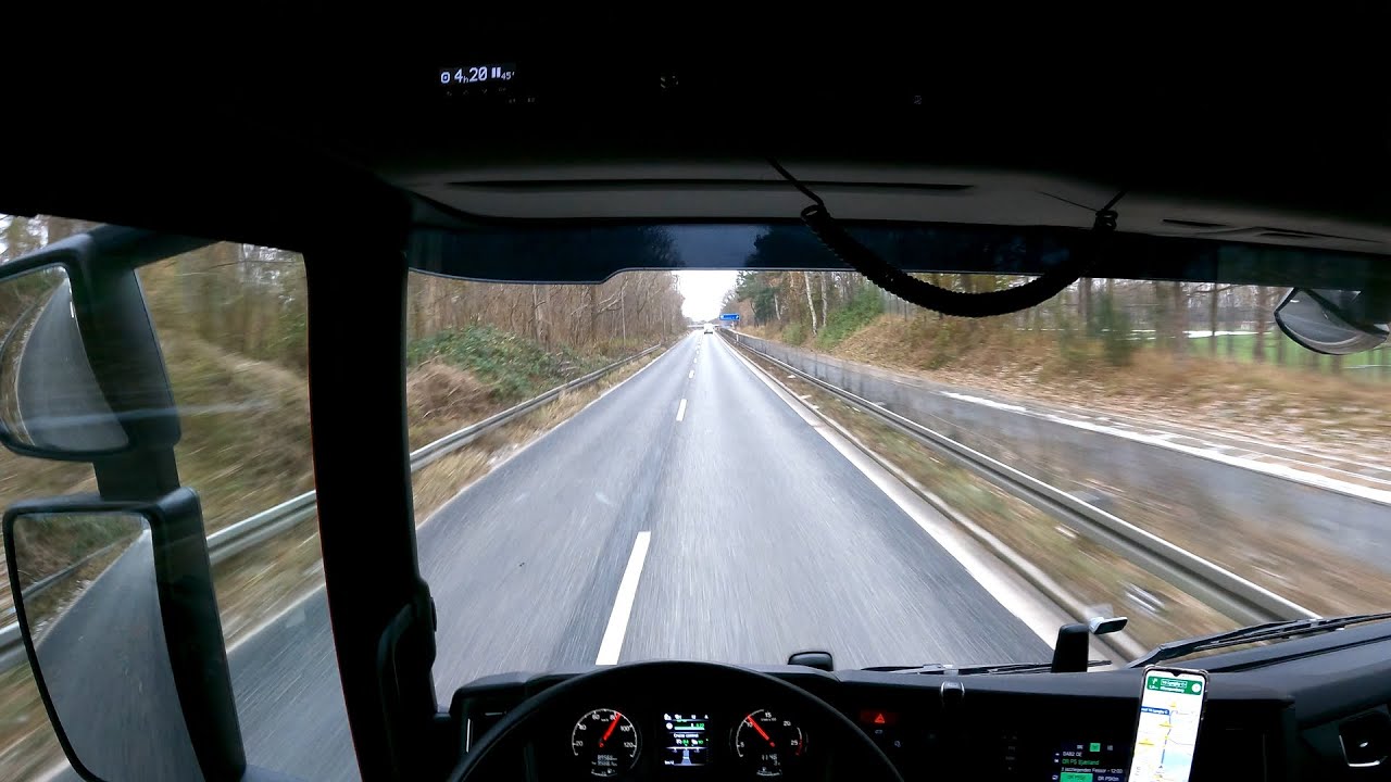 4K60FPS PoV Driving Scania P410 Car Carrier - København-Charlottenlund - TDOC 07-12-2021