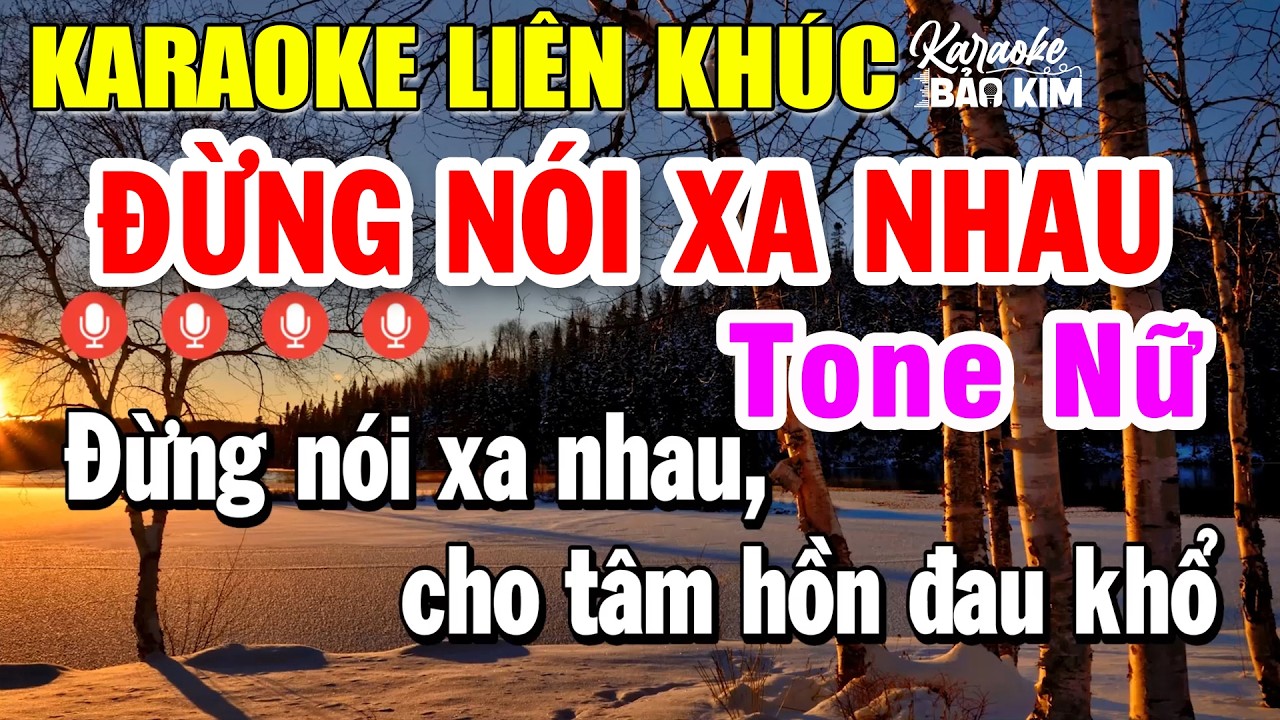 Karaoke Liên Khúc Nhạc Vàng Trữ Tình Tone Nữ Hay Nhất 2026 | Đừng Nói Xa Nhau | Em Gái Miền Tây