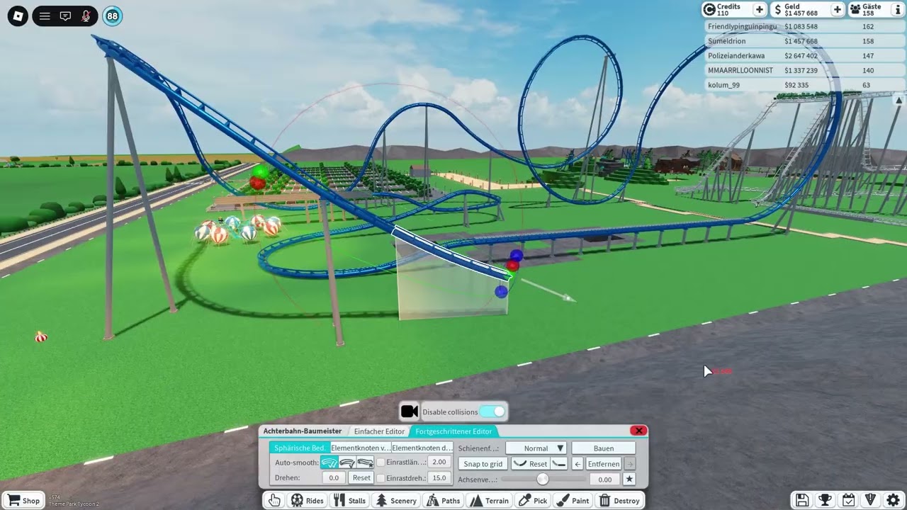 Coaster Build Battle: Noob vs Pro in Theme Park Tycoon² (Roblox)