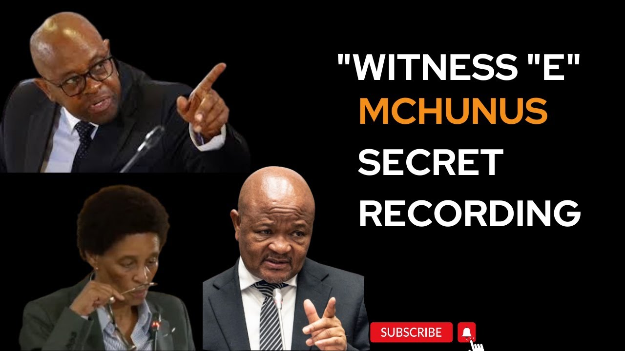 Witness E Plays Secret Recording at Madlanga Commission, Implicates Senzo Mchunu