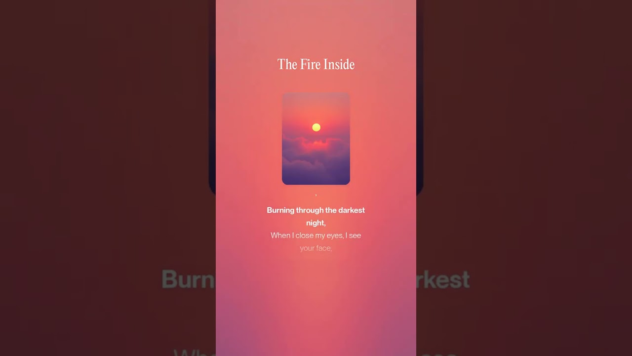 The Fire Inside (Lyrics) #lyricvideo #musicvideo #songlyrics #newsong #popmusic #songaify