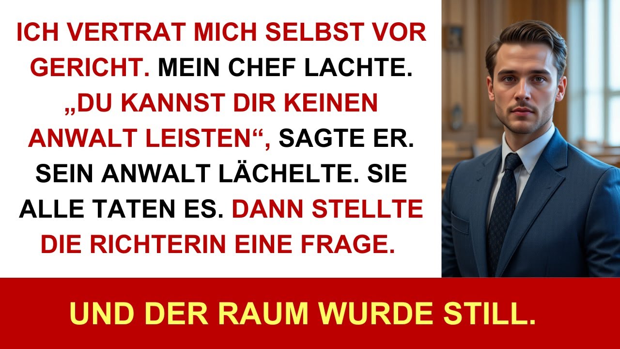 Mein Chef lachte, als ich mich vor Gericht selbst vertrat – bis die Richterin nur eine Frage stellte