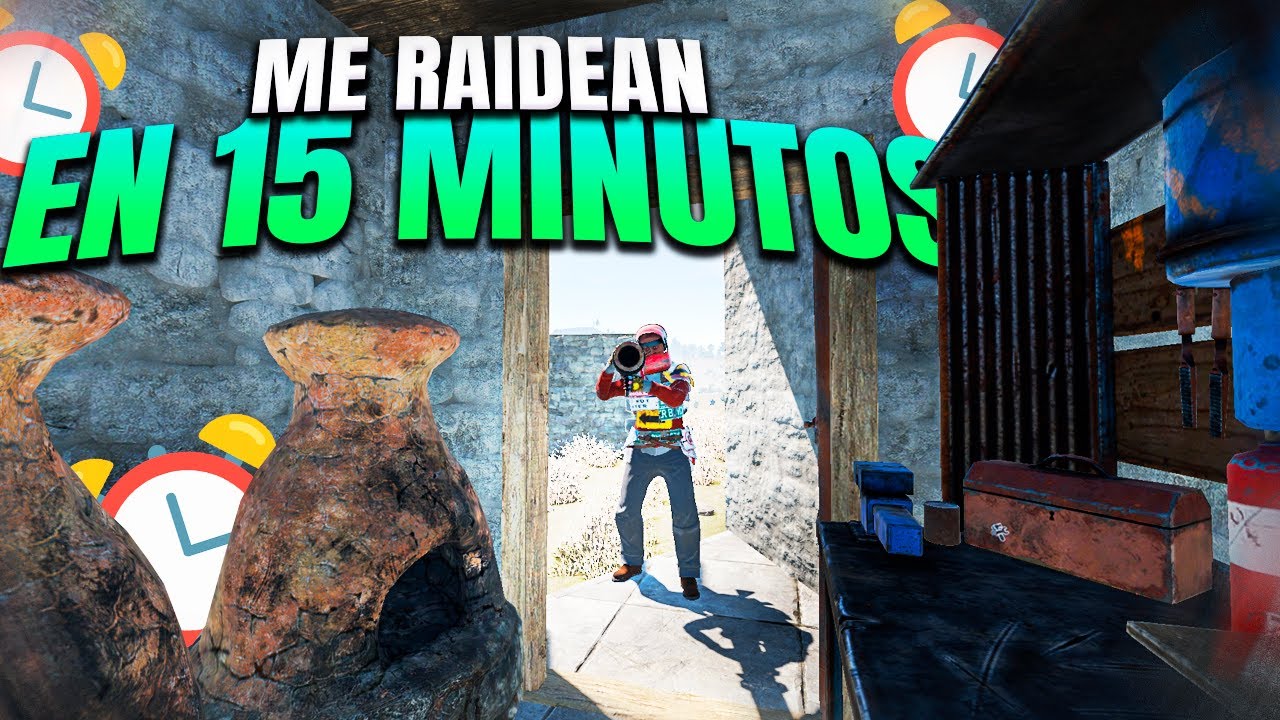 ME RAIDEAN a los 15 MINUTOS de EMPEZAR - RUST - Gameplay español