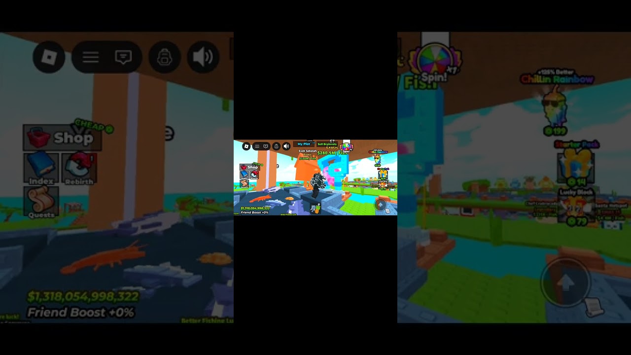 Hraju my fishing brainrot v robloxu