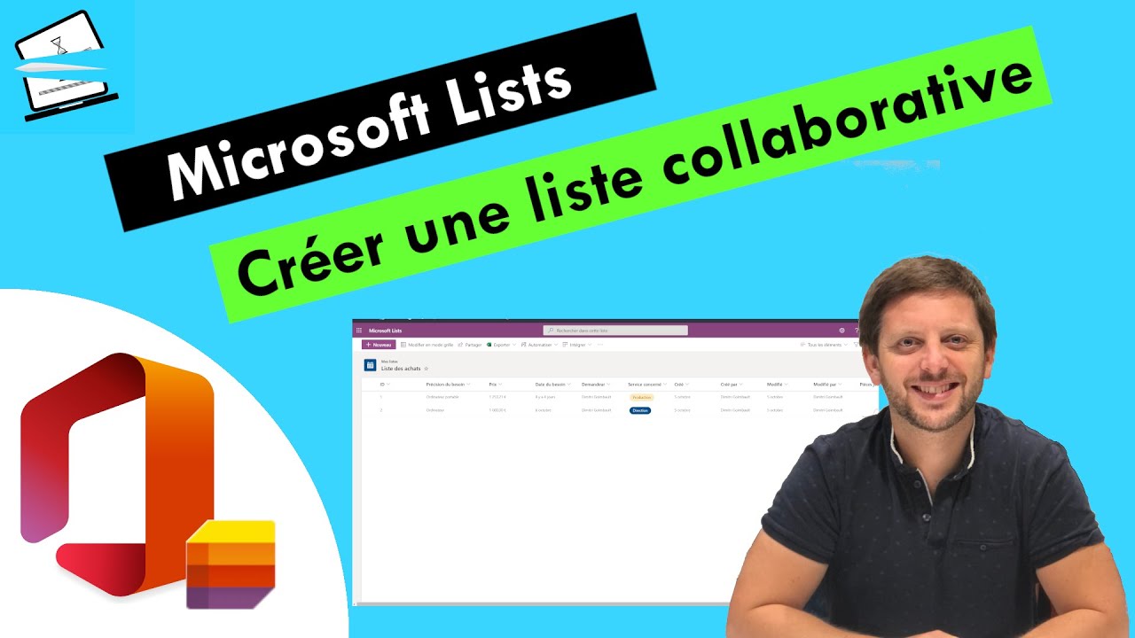 Microsoft Lists - Créez vos 1ères listes collaboratives
