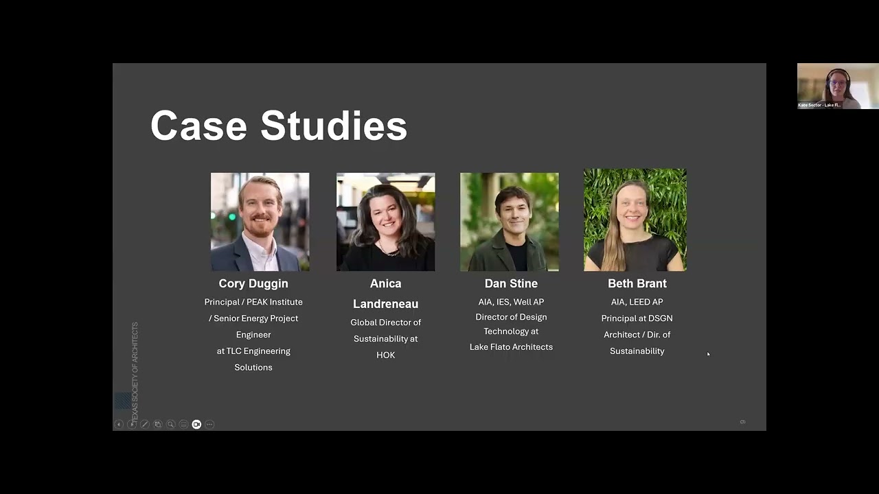 TxA Committee on the Environment Webinar: AIA 2030 Commitment, Part 1: Operational Energy