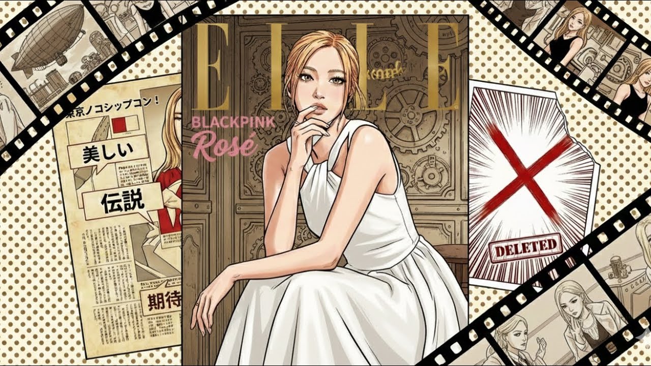 BLACKPINK블랙핑크 로제 ELLE 표지 모델 일본 반응 