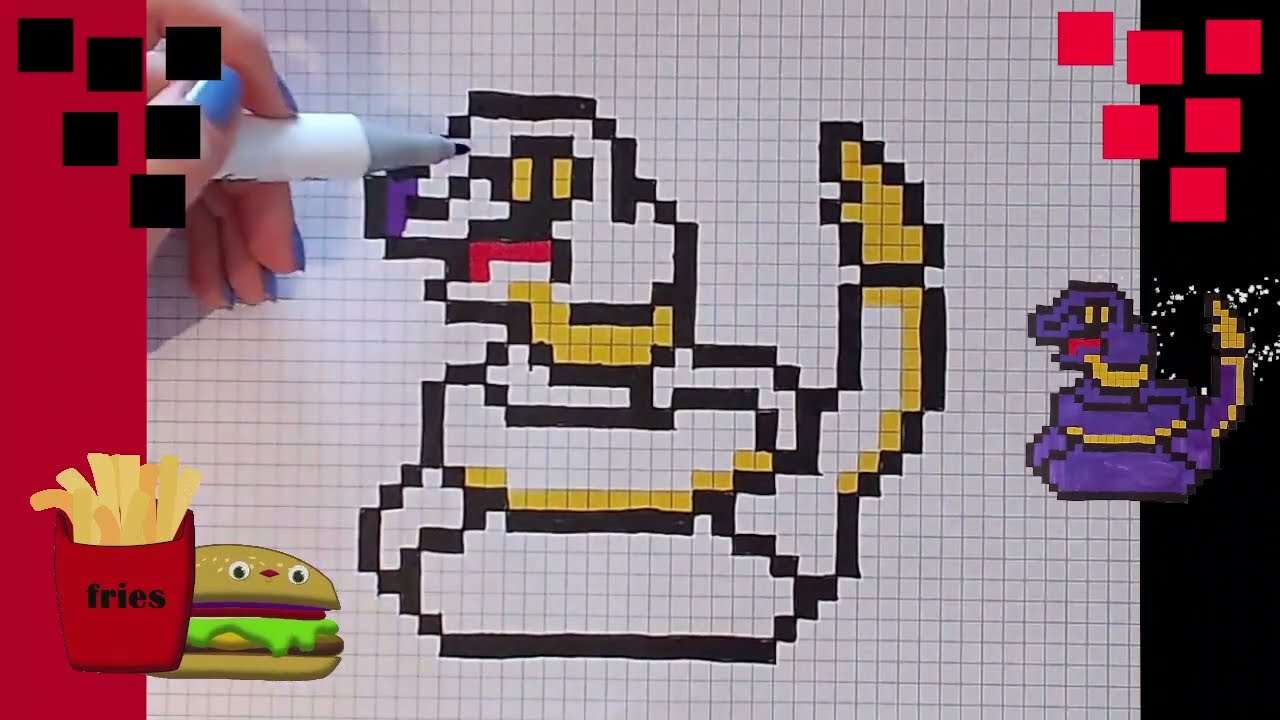 Dessin in Pixel Art. Comment Dessiner Pokémon